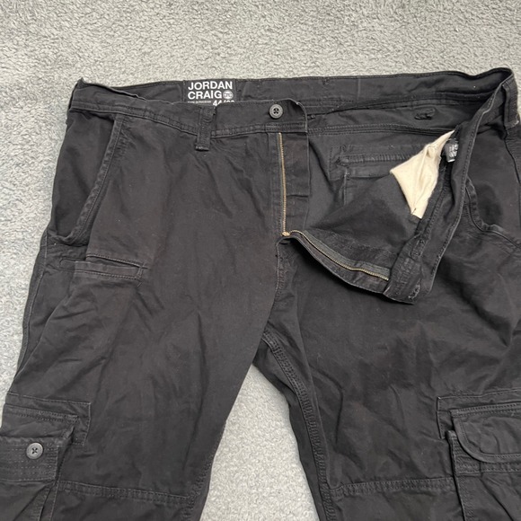 Jordan Craig Cargo Pants Mens 44x32 Black Utility Outdoor Workwear Casual - Picture 4 of 9